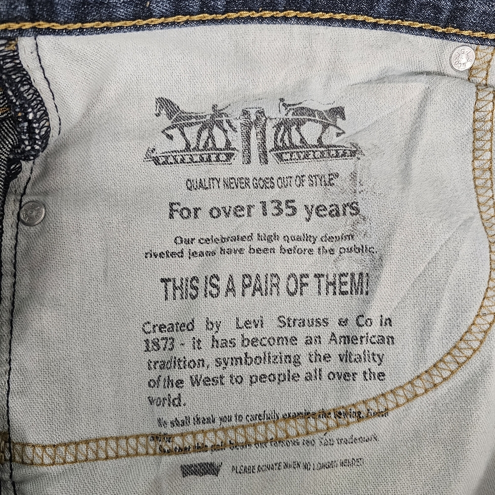Levi's 559 Relaxed Straight Jeans Men's W38 L32 - Picture 7 of 10